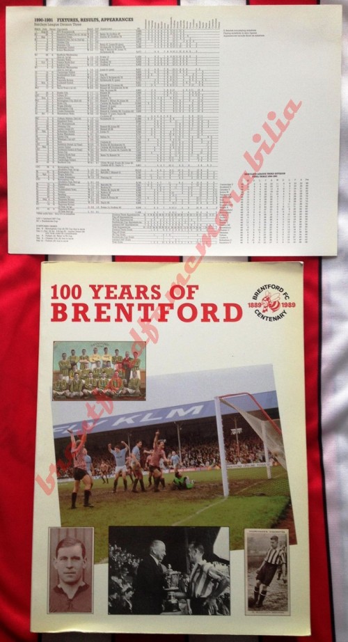 100 Years of Brentford - Softback Version with insert